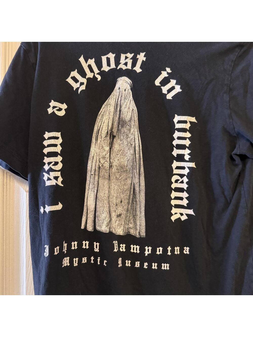 Johnny Vampotna Mystic Museum Black Graphic T-Shirt Medium